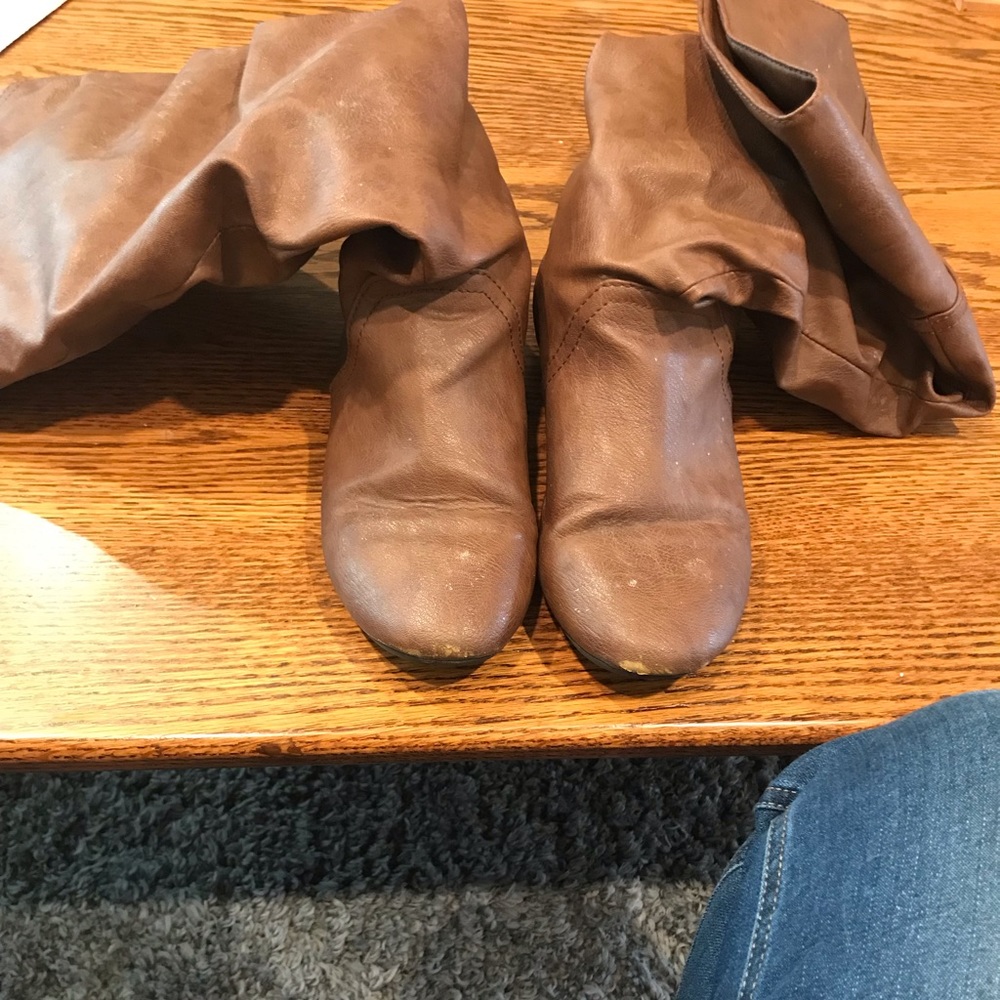 Lower East Side brown slouchy boots
